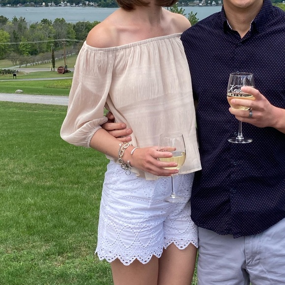 Express Chiffon Off the Shoulder Top - Picture 6 of 6